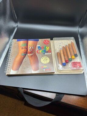 VINTAGE 1990S THE BODY CRAYON BOOK By KLUTZ